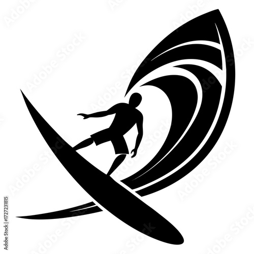 Windsurfing Silhouette