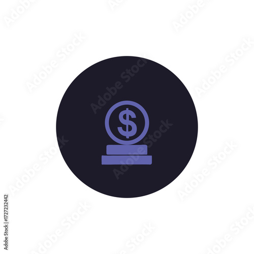 Money income icon.