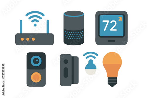 Smart home devices and Internet of Things technology for modern connected living and automation