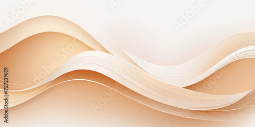 Pink smooth silk wave vector design illustration