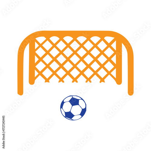 Soccer Goal and Ball Icon