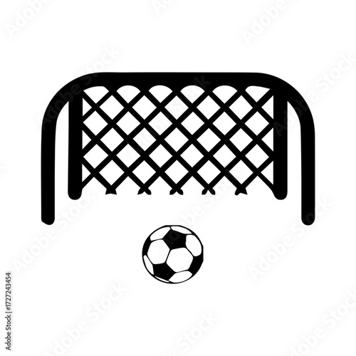 Soccer Goal And Ball Icon