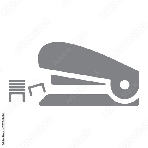 Stapler and staples icon