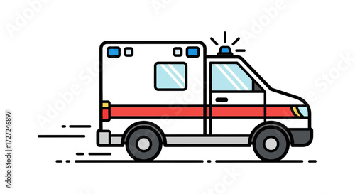 Ambulance Illustration Emergency Vehicle Graphic
