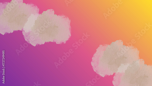 Gradient color texture with clouds effect for abstract digital graphic design and artistic background use