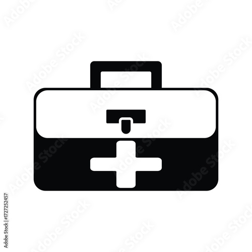 medical briefcase icon vector
