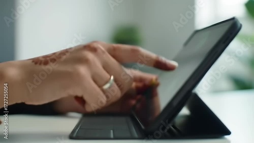 Wallpaper Mural Hands using tablet Torontodigital.ca