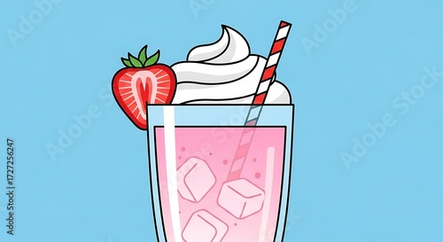 Strawberry Milkshake. (2)