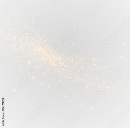 Golden glowing sparkle PNG with shimmering particles and elegant glitter background ideal for Christmas celebration festive design or winter holiday card