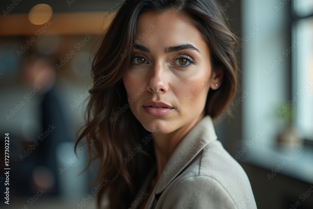 Obraz premium Empowering Photo Series: A Businesswoman's Perspective on Workplace Sexual Harassment