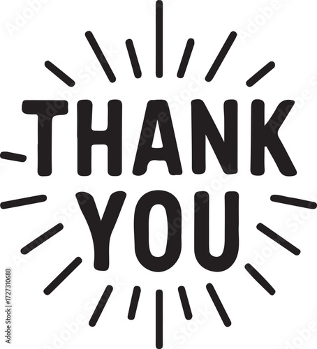 Thank You Gratitude Silhouette Vector image