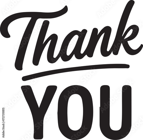 Thank You Gratitude Silhouette Vector image