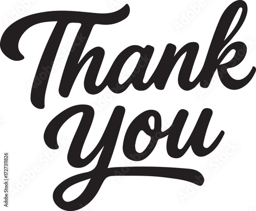 Thank You Gratitude Silhouette Vector image