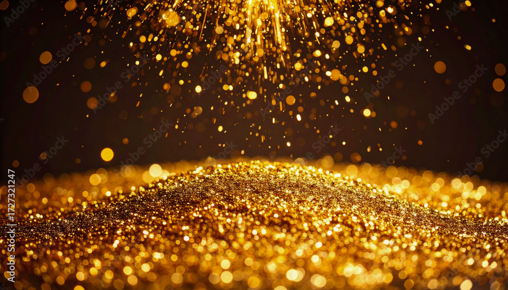 Obraz premium 金粉が舞うシンプル空間