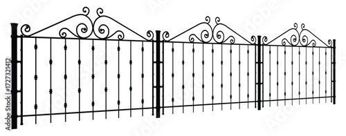 chain link fence with wire on high fidelity minimalistic view industrial concept isolated on transparent background png