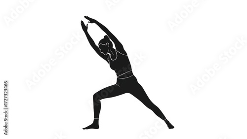 Yoga and Pilates Woman Vector Illustration – Tight Sportswear Pose Collection AI EPS PNG JPEG

