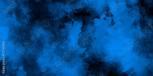 abstract cloud and vapor texture background. Black and blue smoke aquarelle smudge illustration smooth grungy smokey light pastel colors ink glow. Teal color powder explosion	