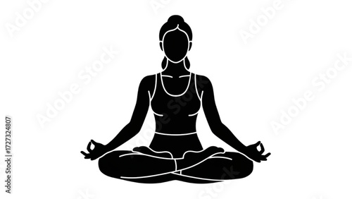 Yoga and Pilates Woman Vector Illustration – Tight Sportswear Pose Collection AI EPS PNG JPEG
