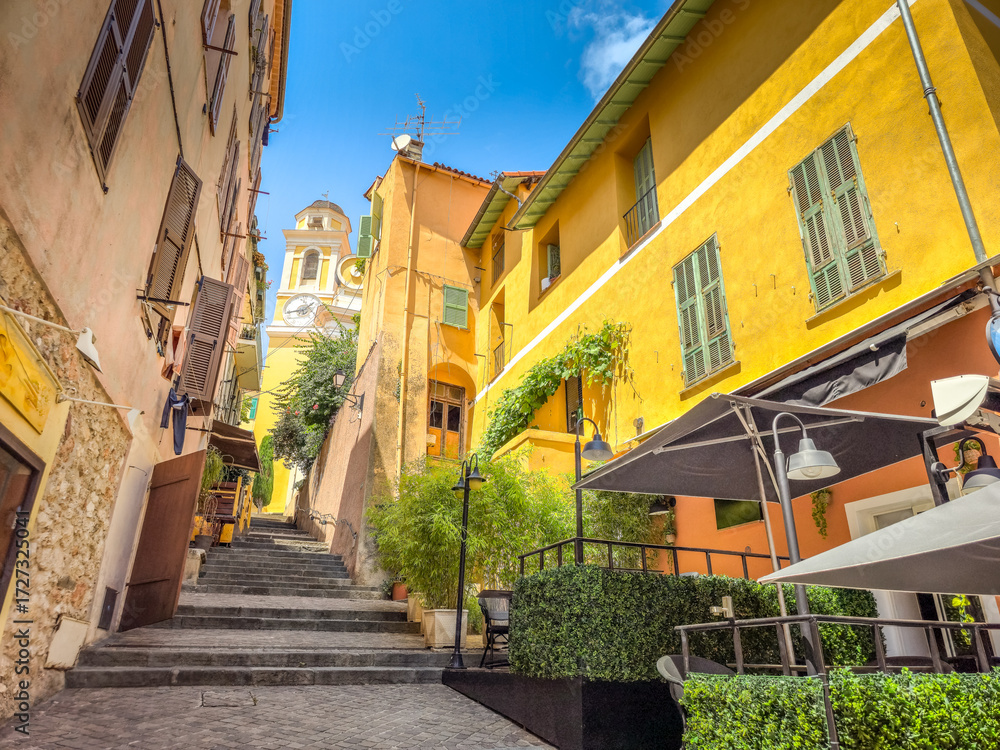 Fototapeta premium View of Villefranche-sur-Mer, French Riviera
