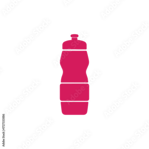  Sport water botlle icon vector flat desig