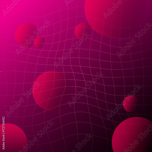 red round background vector
