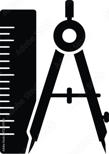 Modern black eyeglasses fashion accessory optical vision clear lenses vector