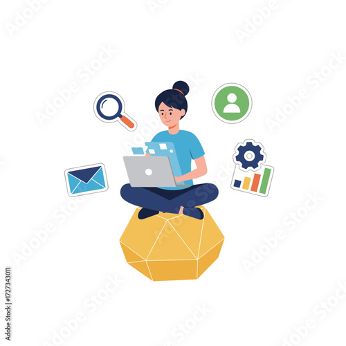 Email marketer optimizing email content for search engines
