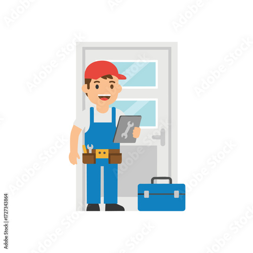 Concept for a vector illustration of a home maintenance service