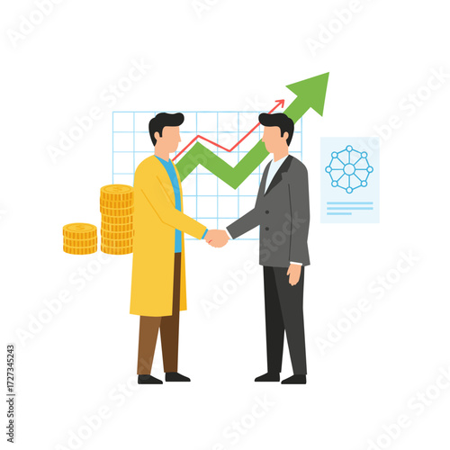 Vector illustration for affiliate marketing, suitable for web banners, business presentations, and advertising materials
