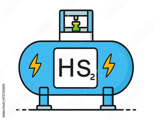 Industrial gas storage tank