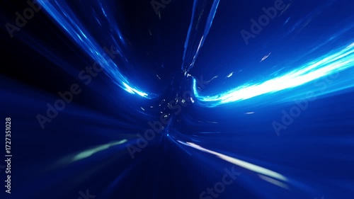 travel at light speed into the worm hole in 4K