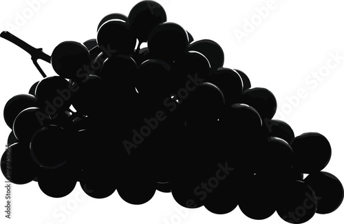 Professional black round hair brush for styling blow drying and volume vector