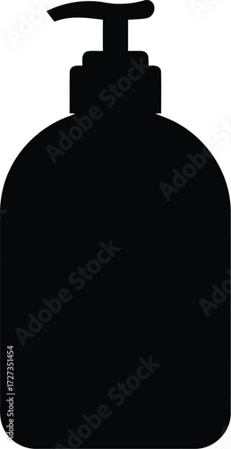 Vintage watering can silhouette garden tool isolated vector