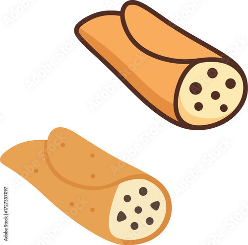 Italy cake vector illustration