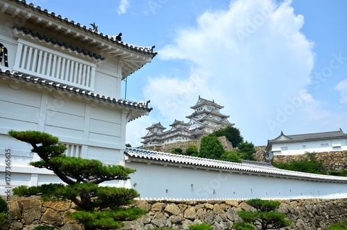 Medieval castle of Himeji. Japan