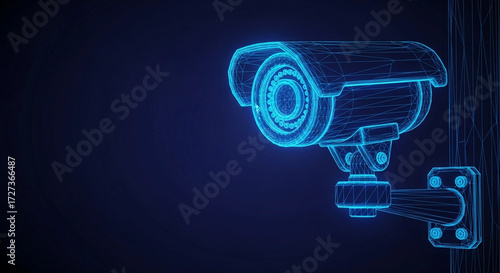 CCTV Camera Security System Wireframe