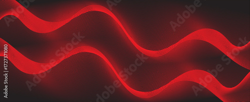 red abstract background with line elements modern vector illustration