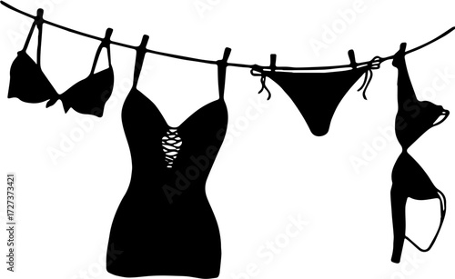 clothes icon silhuette wear