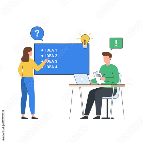 Vector illustration concept for becoming a Scrum Master