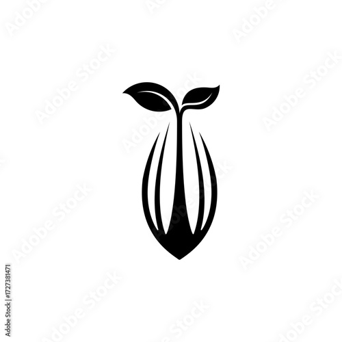 simple cocoa logo design vector icon