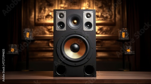 Wallpaper Mural A photo of a speaker with surround sound Torontodigital.ca