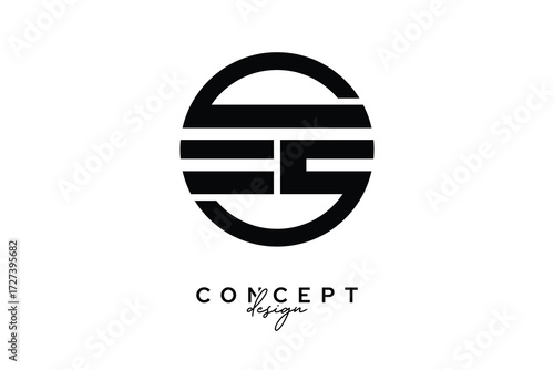 EE Creative Circle Monogram Logo Design – Modern Branding Concept