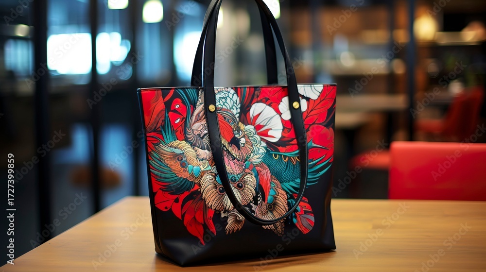 custom made wallpaper toronto digitalA photo of a stylish tote bag on a display table