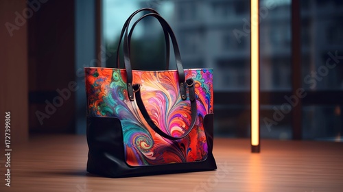 Wallpaper Mural A photo of a stylish tote bag on a display table Torontodigital.ca