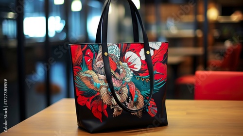 Wallpaper Mural A photo of a stylish tote bag on a display table Torontodigital.ca