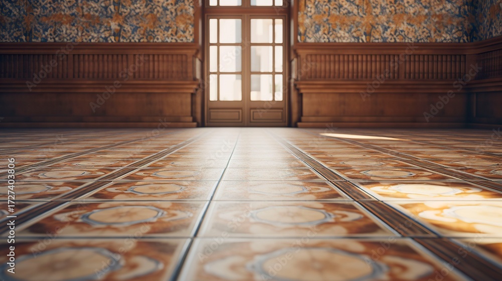 custom made wallpaper toronto digitalA photo of a tiled floor in an empty room