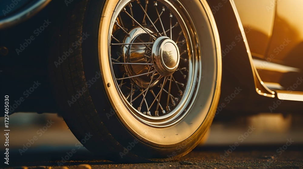 custom made wallpaper toronto digitalA photo of a tire on a vintage car
