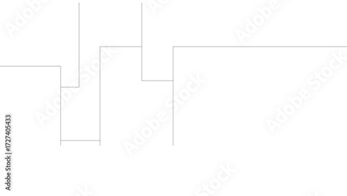 Minimal abstract background with faint thin gray lines forming irregular rectangular outlines, creating a clean geometric modern linear digital art composition.