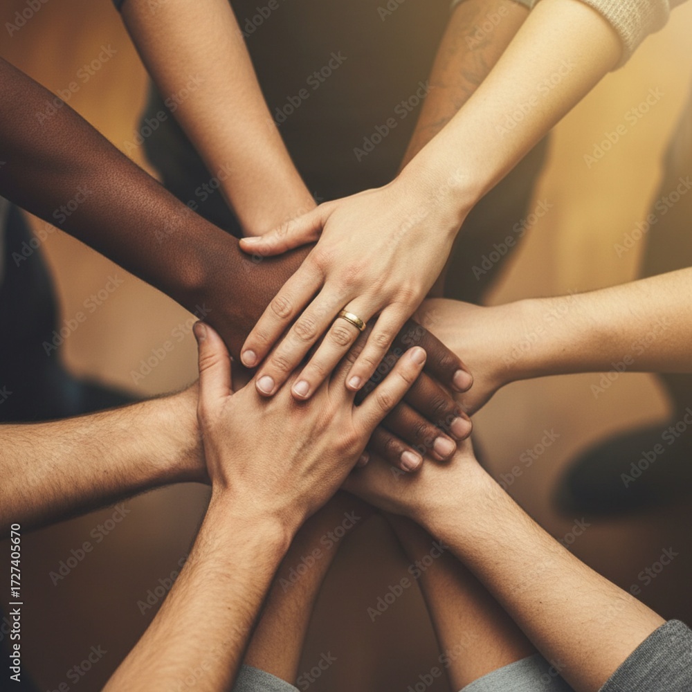 Fototapeta premium group of hands