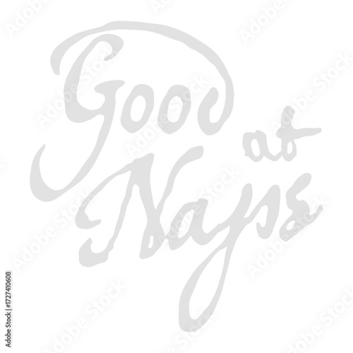 Good at Naps Saying Funny Quote Tired Sleeping Logo Text